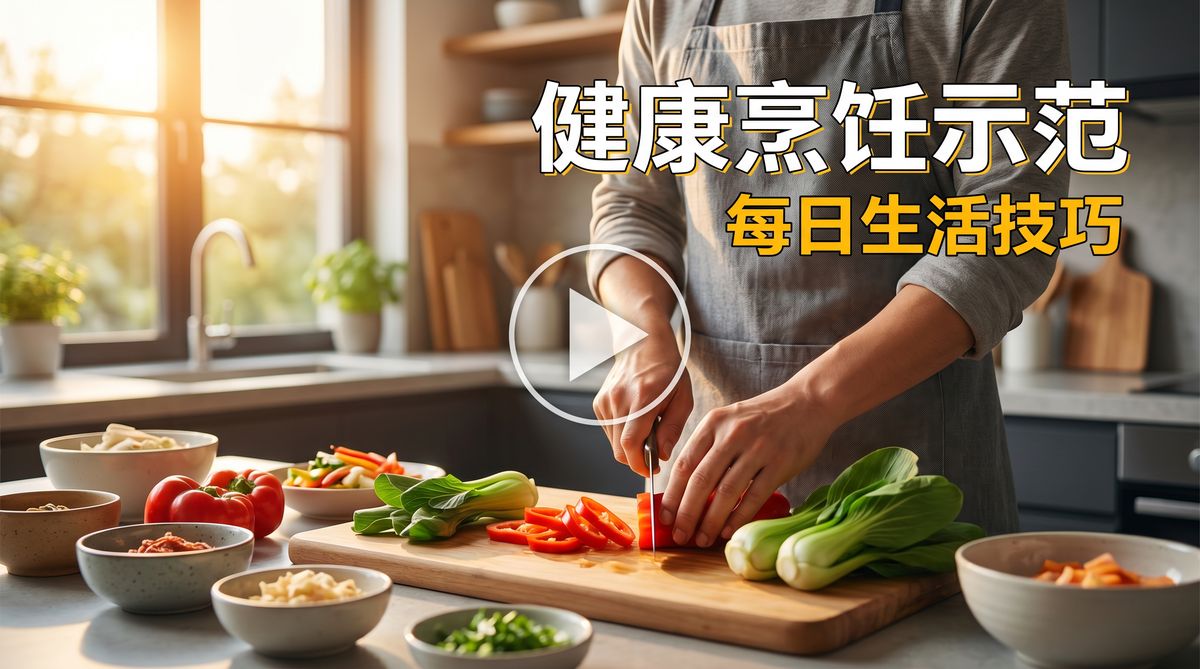 91网视频教程：健康烹饪技能视频演示 - www.98kjwe.cn